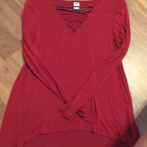Women’s Old Navy XS Maroon “dressy” top